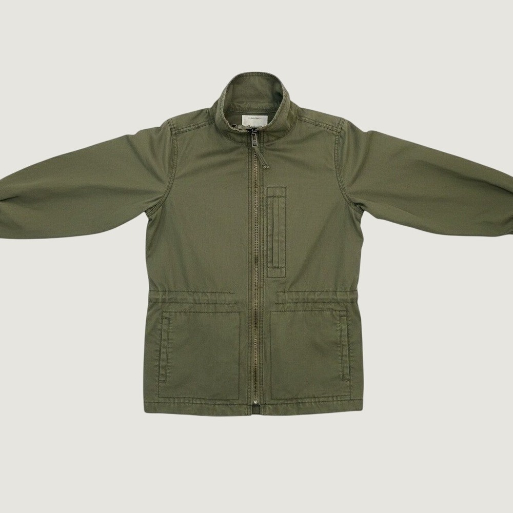 Madewell Womens Fleet Passage Utility Cargo Jacket Olive Army Green S